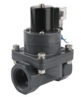 Клапан электромагнитный PVC-U НЗ DN20 3/4" ПВХ, Viton, PN6, 220В/АС