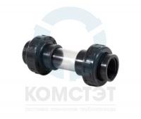 Смотровое окно ПВХ резьбовое ВР DN50 2", EPDM, PN16