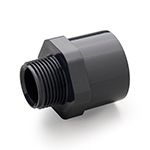 Двойной адаптор ПВХ с НР 016-020 х 3/8", PN10, Plimat