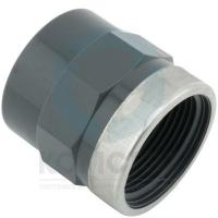 Муфта ПВХ переходная с ВР 040х1.1/4" усиленная, PN16, FIP