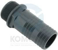 Штуцер резьбовой ПВХ НР 1.1/4" х 040-042, PN16, FIP
