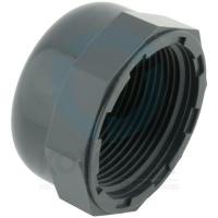 Заглушка ПВХ с ВР 1/2", PN16, FIP