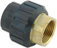 Муфта разборная ПВХ/латунь с ВР 040х1.1/4", EPDM, PN16, FIP
