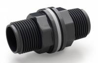 Адаптор на емкость ПВХ резьбой с НР 020-3/4" х 020-3/4", EPDM, PN10, Plimat