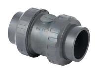 Обратный клапан ПВХ пружинный 020, EPDM, PN16, Pimtas