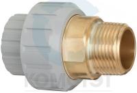 Муфта разборная ХПВХ/латунь НР 063х2", EPDM, PN16, FIP