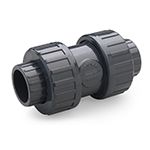 Обратный клапан ПВХ пружинный 020, EPDM, PN10, ERA