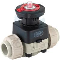Мембранный клапан PP-H муфтовый 020, FPM, PN10, FIP