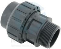 Муфта разборная ПВХ переходная с НР 025х3/4", EPDM, PN10, ERA
