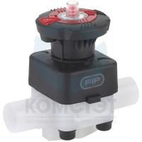 Мембранный клапан ПВДФ втулочный 040, EPDM, PN10, FIP