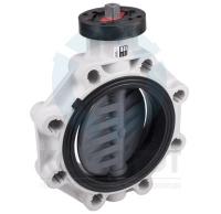 Затвор дисковый ХПВХ промышленный под привод 140 DN125, EPDM, PN10, FIP