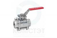 Кран резьбовой трехсоставной с площадкой DN32 1.1/4", 316, PN63