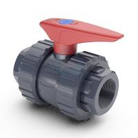 Кран шаровый ПВХ резьбовой ВР DN15 1/2", PE-EPDM, PN16, Hidroten