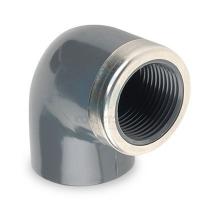 Угол ПВХ переходной с ВР усиленный 040х1.1/4" 90°, PN10, Hidroten