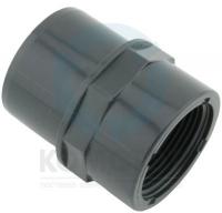 Двойной адаптор ПВХ с ВР 020-025 х 3/4", PN16, FIP