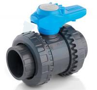 Кран шаровый ПВХ резьбовой ВР DN20 3/4", PE-EPDM, PN16, FIP