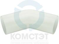 Угол ПВДФ стыковой 040х45°, PN16, FIP