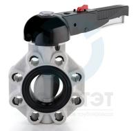 Затвор дисковый ХПВХ промышленный 050 DN40, EPDM, PN16, FIP