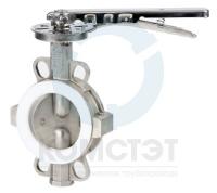 Затвор дисковый DN080, нерж. сталь - нерж. сталь, PTFE, PN10, Genebre